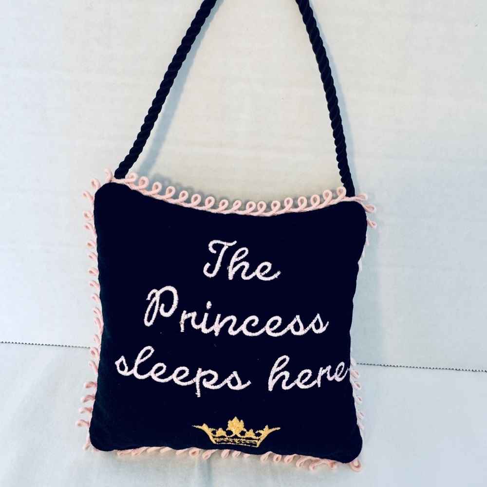 Black and Pink Decorative Pillow